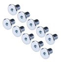 100x Matica plochá Ericson M6 x 15, biela pozink