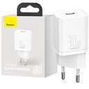 BASEUS USB NABÍJAČKA TYP C 30W RÝCHLO NABÍJANIE BIELA