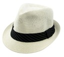 Pánska čiapka Fedora BLOCK HEADWEAR 57-58cm S/M White Summer 98
