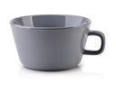 Veľký sivý porcelánový hrnček 500 ml Nadine Grey