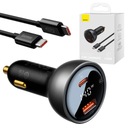 BASEUS NABÍJAČKA DO AUTO USB/USB-C+USB C KÁBEL