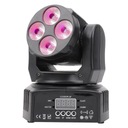 POHYBNÁ HLAVA LED HLAVA 4x8W RGBW DMX DISCO LIGHT