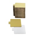 Jednodielne podložky 7x7 cm zlaté a strieborné OBOJSTRANNÉ x100