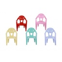 Pevná detská stolička 1-6 rokov, mix farieb