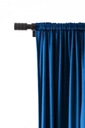 VELÚROVÁ ZÁCLONA 140X250 NA ZAMATOVEJ PÁSKE NAVY VELÚR