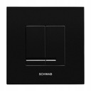 Schwab 380 ARTE duo čierne tlačidlo splachovania WC