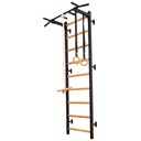 Drevený a kovový gymnastický rebrík vyrobený z kovu