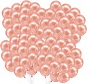 Ružové zlato, klasické balóny, girlandy, 100 ROSE GOLD