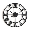 VEĽKÉ KOVOVÉ NÁstenné HODINY 50 CM, TICHÝ MECHANIZMUS