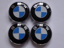 4x Emblémy Center Caps pre BMW 60 mm ráfiky, modrá a biela