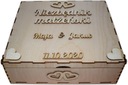Manželské náležitosti: svadobná krabička, rytá krabička