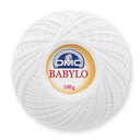 Mercerizovaná BAVLNENÁ šnúrka DMC Babylo 30 BLUE WHITE B5200