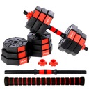 NASTAVITEĽNÉ DUMBS 2x10KG BAR SET + TYČE