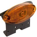 Oranžové bočné obrysové svetlo Aspöck Flatpoint II LED s držiakom