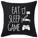 Vankúš EAT SLEEP GAME 50x50 darček