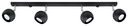 Stropné svietidlo OCULARE 4L Black GU10 LED SL.0447 SOLLUX