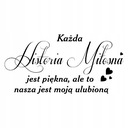 Nápis na nálepke na stenu - príbeh lásky... 244