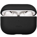 Puzdro APPLE AIRPODS PRO 2 UNIQ Terra z originálnej kože, čierne