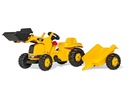 Rolly Toys Traktor Mačka s vedierkom a prívesom Rollyki