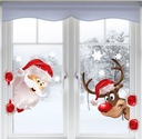 Vianočné samolepky na okno SANTA A SOB 50x35cm