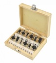 AWTOOLS FRÉZY NA DREVO SADA FRÉZ AW40513 12 ks. RÚČKA 8mm
