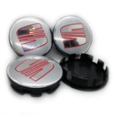 Kryty kolies 4 SEAT 58 mm ATT, strieborné C