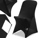 Elastický univerzálny poťah na stoličku, čierny