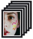 SADA RÁMU Drevený fotorámik 5ks 10x15