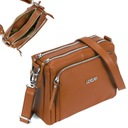 Talianska crossbody kabelka LOCCATI z ťavej kože