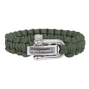 Paracord náramok Pentagon 2.0 Camo Green