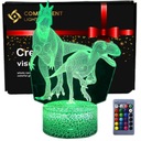 3D LED USB nočná lampa Dinosaurs Jurassic Park