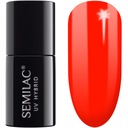 567 SEMILAC HYBRID POLISH NEON RED ORANGE 7ML