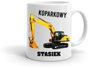 KOPARKOWY hrnček s menom ako darček k narodeninám