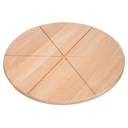 Drevená doska na pizzu 40 cm s drážkami POĽSKO