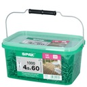 SPAX terasové skrutky 4,5x60 1000 ks C4 + bit