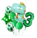 Dinosaur Number Balloons Sada balónikov s dinosaurom na akékoľvek narodeniny 0-9