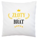 Vankúšik Zlatý brat pre brata Biely