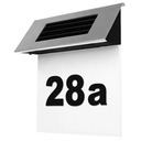 Solárne znamenie Solárne číslo domu LED + nálepky