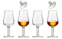 Poháre na whisky KROSNO, 4 poháre, 2 viečka