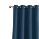 Hotový zatemňovací záves 140x260 s očkami, hrubý Laurel, námornícka modrá