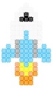 Micro Waffle Mini Waffles Rocket 150 kusov