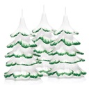 Sviečky na vianočný stromček 15cm, 3ks, zelené konce