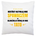 Zvárač ocko, darček pre ocka, Biely vankúšik