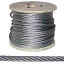 10m Lano Oceľové lanko 10mm 6x19+FC, pozink