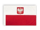Vlajka na stožiari motocykla Poľský znak Poľska