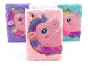 ZÁPISNÍK S PLYŠOVÝM OBALOM UNICORN MIX