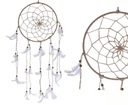 Júlový Catcher s perím 23x70cm Dream Catcher