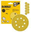Brúsny papier 10 Suchý zips 125mm P320 Dewalt DT3108