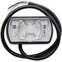 HORPOL LD 2227 LED biele obrysové svietidlo s reflektorom a káblom