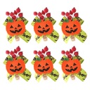 6 ks Halloweenske ozdobné držiaky na tekvicové obrúsky